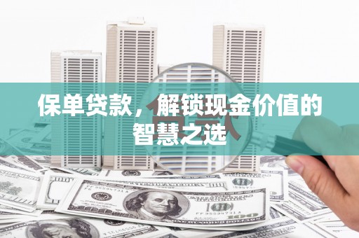 南皮保单贷款，解锁现金价值的智慧之选