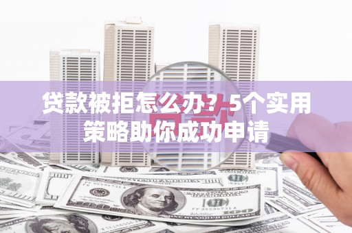 南皮贷款被拒怎么办？5个实用策略助你成功申请