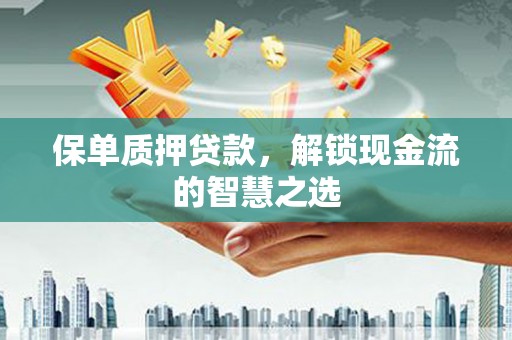 南皮保单质押贷款，解锁现金流的智慧之选