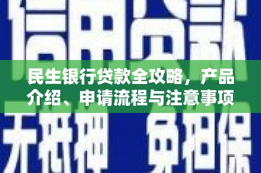 南皮民生银行贷款全攻略，产品介绍、申请流程与注意事项